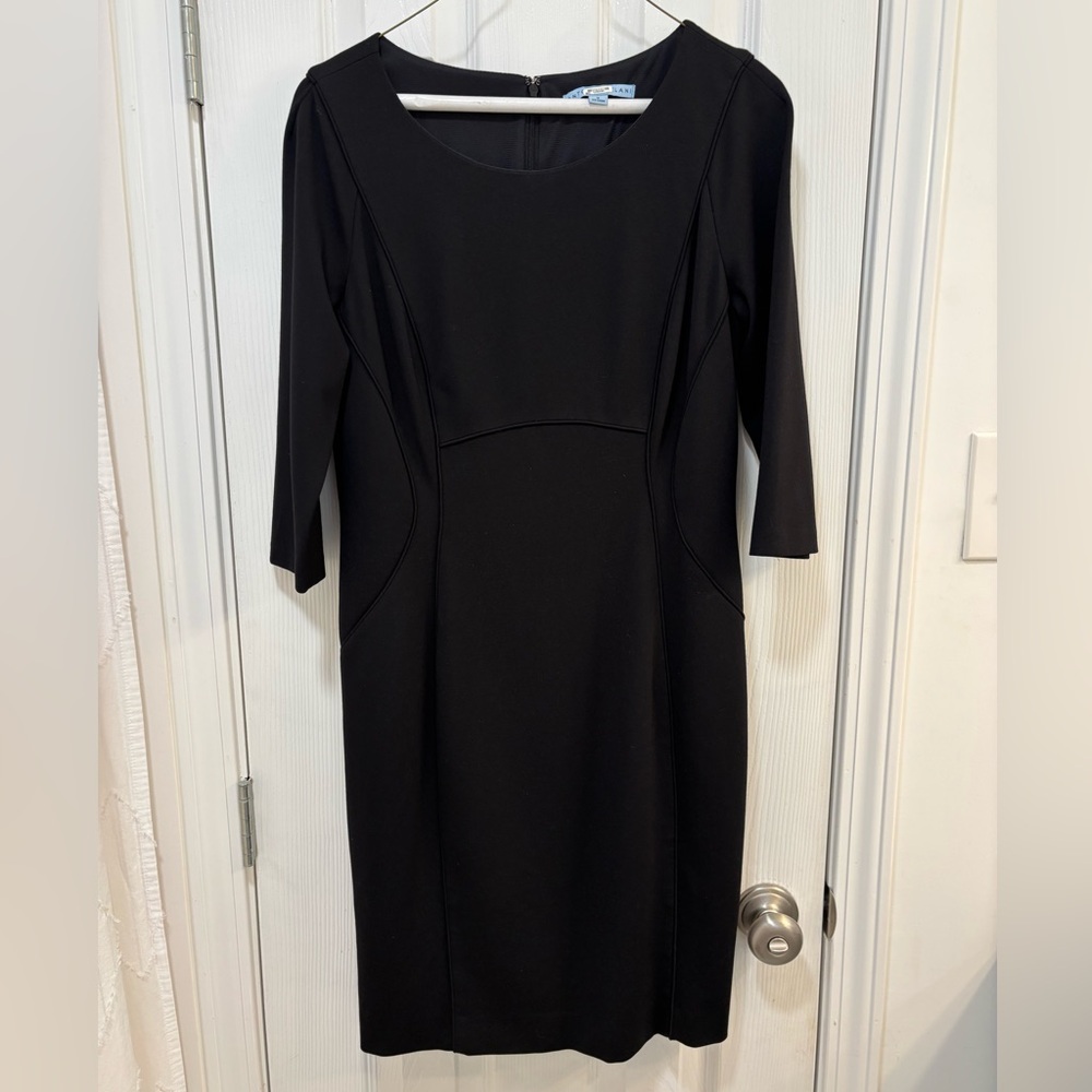 ANTONIO MELANI Elegant Black Midi Dress